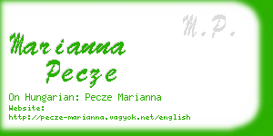 marianna pecze business card